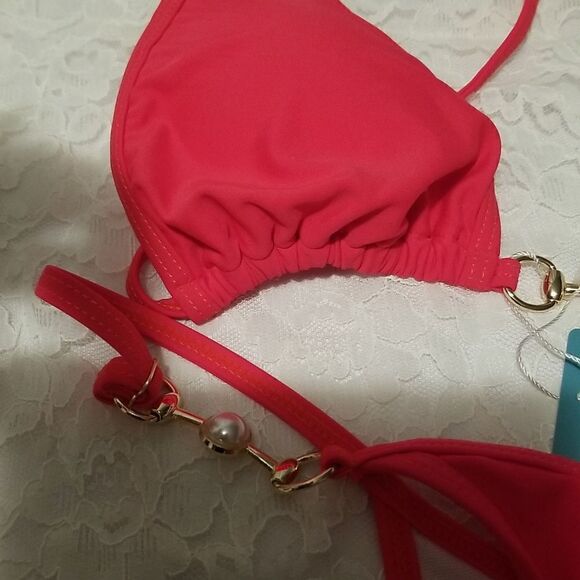 TASHEHE Women's Triangle Thong Bikini Set Sexy Brazillian Two Piece Swimsuit Cut - Picture 6 of 12